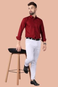 Royal Maroon Prestige Shirt (Maroon Full Sleeve)