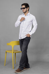 Skyline Stripe Formal Shirt (Blue Stripes)
