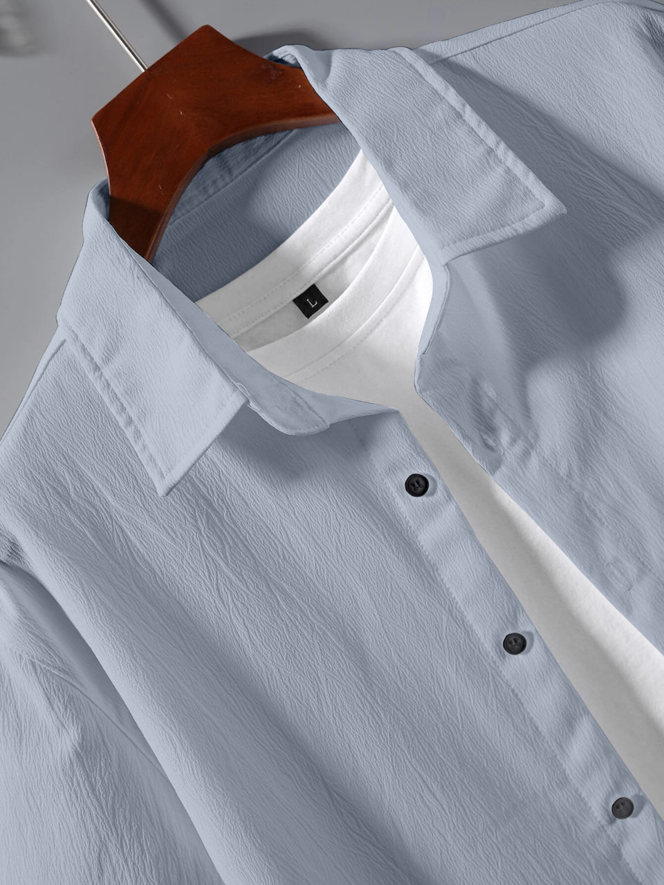 Ice Grey Minimal Co-Ord Set - Image 4