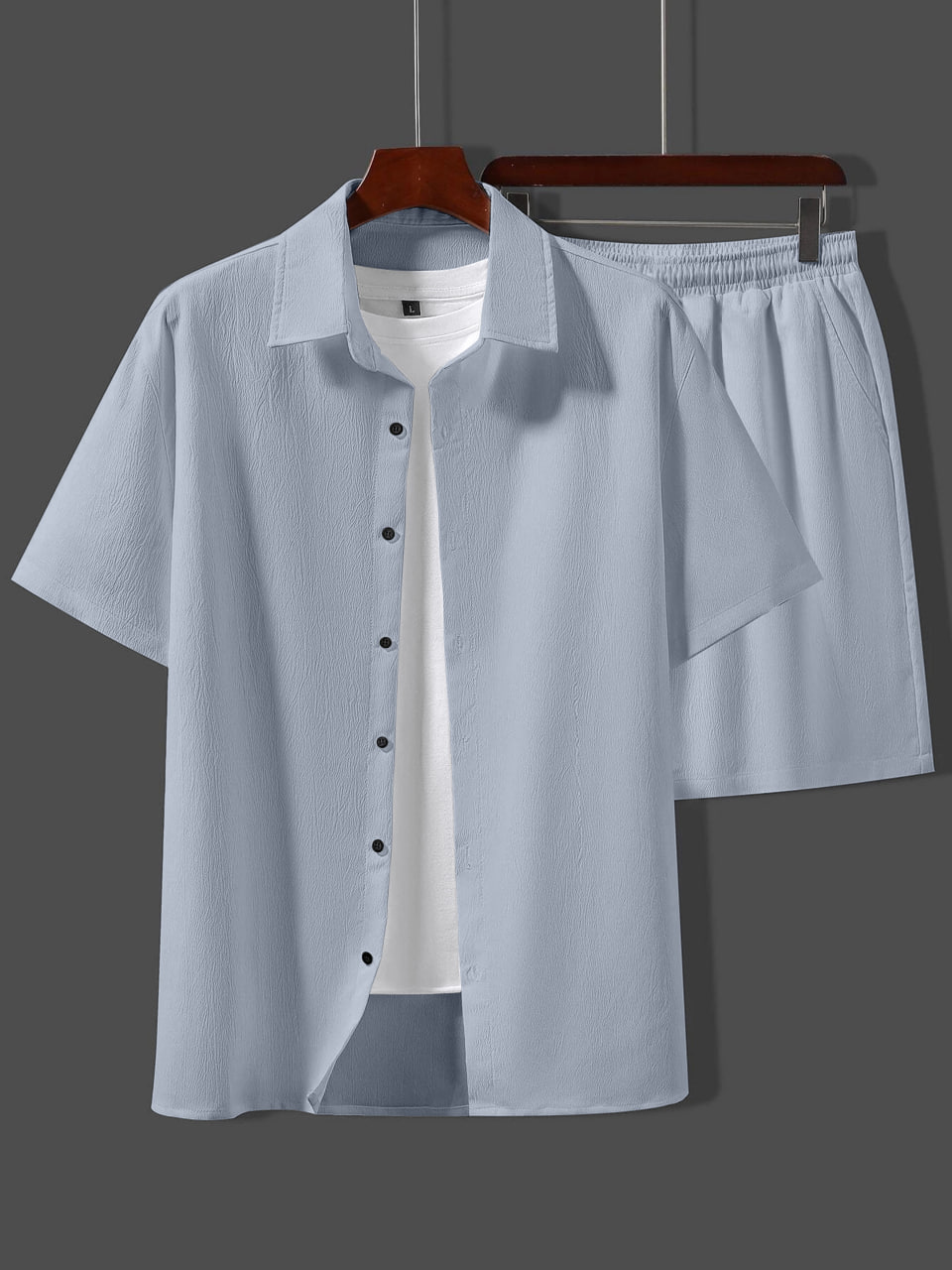 Ice Grey Minimal Co-Ord Set - Image 2