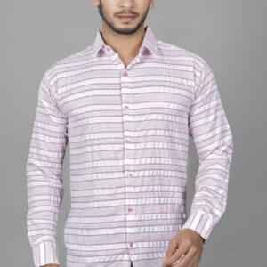 Blush Stripe Classic Shirt (Pink Pastel Stripes)